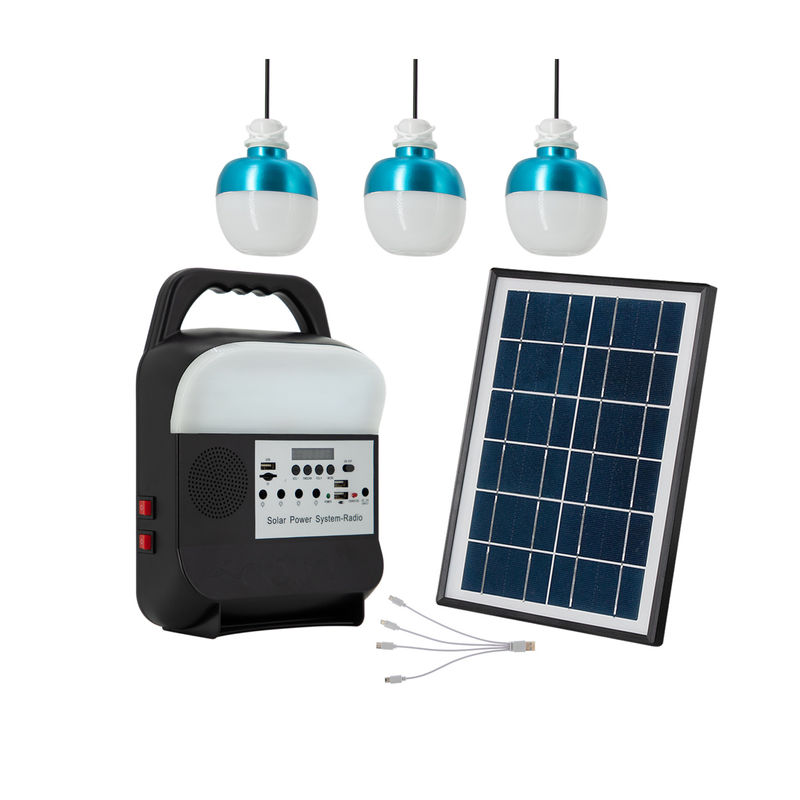 China Solar Home Kit Light Professional Κατασκευή Νέας σχεδίασης Solar Light System Solar Portable Power Station