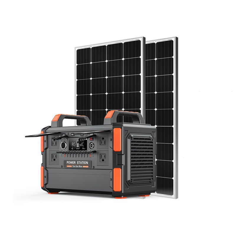 Υπαίθριος στρατόπεδων 1000w φορητός ηλιακός σταθμός παραγωγής ηλεκτρικού ρεύματος τηλεφωνικής χρέωσης γεννητριών κινητός