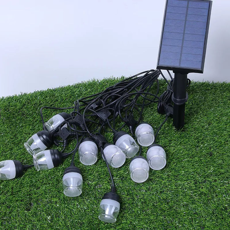 Vintage Bulbs Solar Outdoor String Lights Εμπορικό Αδιάβροχο Διακοσμητικό Patio Led