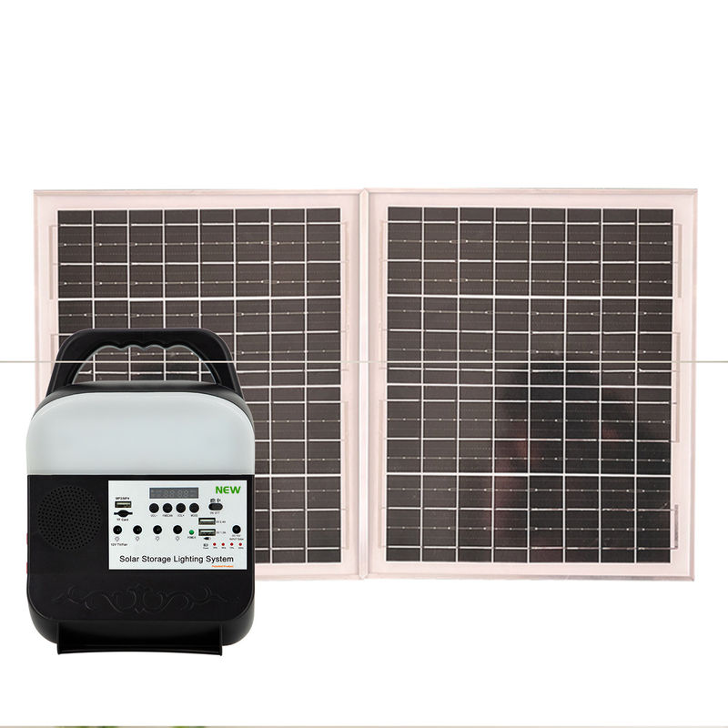 45W ηλιακών πλαισίων IP65 των ηλιακών οδηγήσεων εγχώριων ελαφριοί ABS υλικοί λειτουργώντας σταθμοί παραγωγής ηλεκτρικού ρεύματος θερμοκρασίας -20℃-60℃ φορητοί ηλιακοί