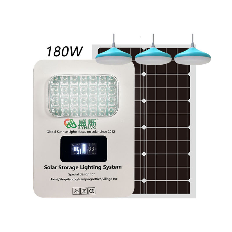 ISO πιστοποιημένο 6W LED λαμπτήρα Ηλιακός γεννήτης μετατροπέας ισχύος με 3PCS Οικιακό σύστημα