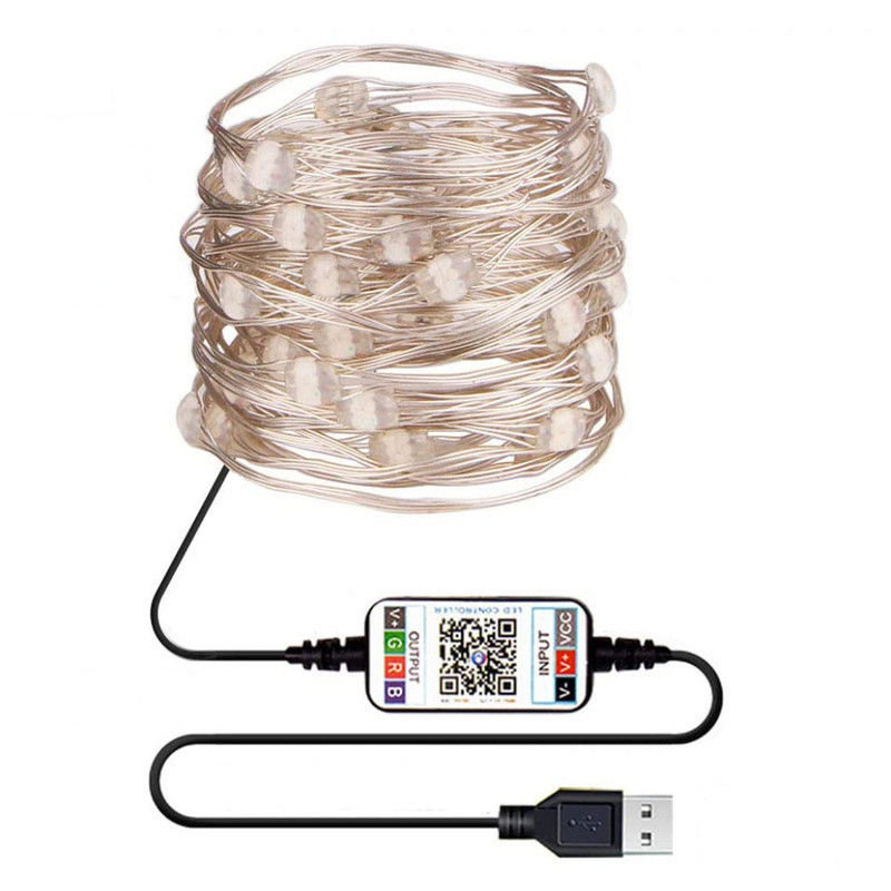 IP65 USB 6lm ηλιακά διακοσμητικά φω'τα κήπων σειράς φω'των ηλιακά τροφοδοτημένα