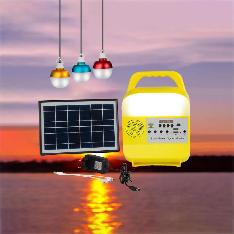 ηλιακά φω'τα έκτακτης ανάγκης 5W 6V 3PCS για τις περιοχές έλλειψης δύναμης