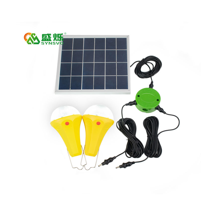 Ηλιακές ελαφριές εξαρτήσεις βολβών CE ROHS 10W 5V 2pcs*3W με το μονο ηλιακό πλαίσιο
