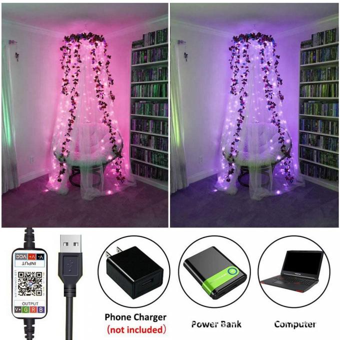 Υπαίθριος αδιάβροχος λαμπτήρας λαμπτήρων USB χαλκού των νέων οδηγήσεων με το διακοσμητικό χονδρικό εμπόριο σειράς λαμπτήρων χρώματος χαμηλής τάσης