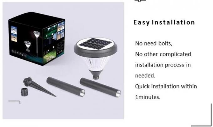 Hot Selling Διακόσμηση Αδιάβροχο εξωτερικό Led ηλιακά φώτα γκαζόν Spotlighting Spike φως κήπου 3